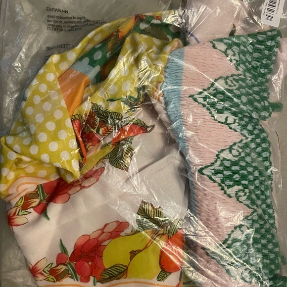 MULTICOLOR 1940S LEMONIS PRINT MIDI DRESS - Picture 2 of 3